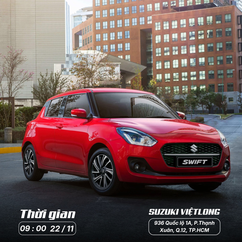 Trải nghiệm lái thử Suzuki Swift tại sự kiện lái thử tháng 11