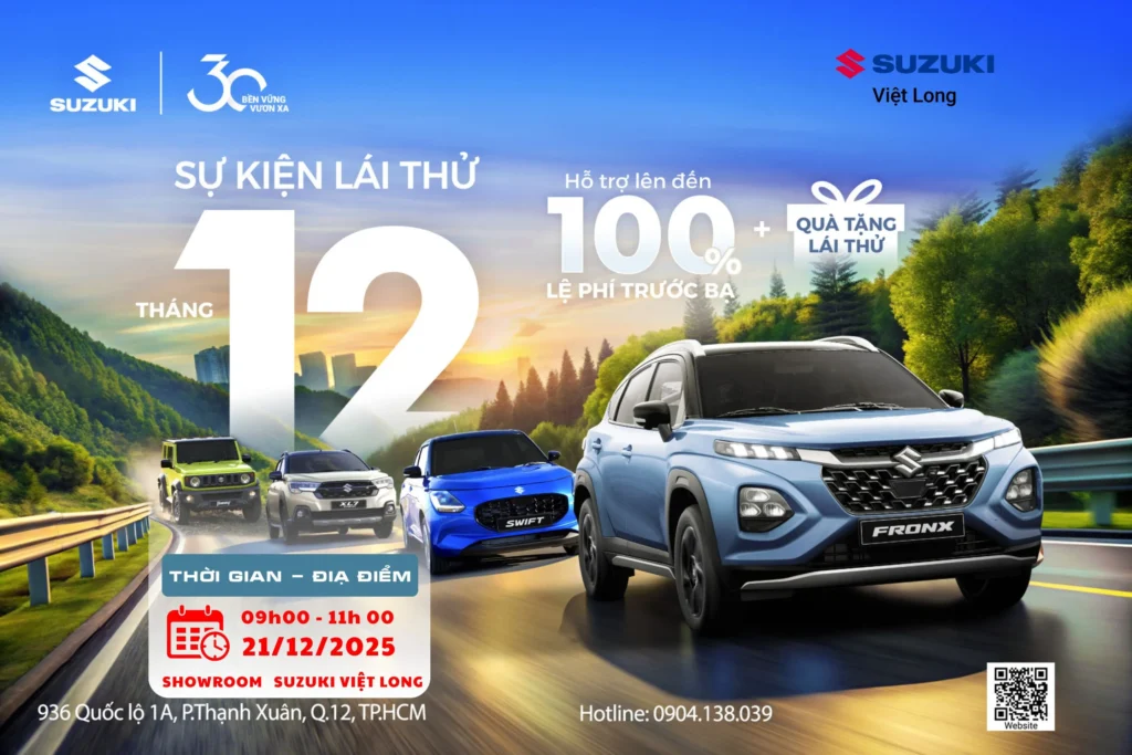 Sự kiện lái thử tháng 12 tại Suzuki Việt Long quận 12